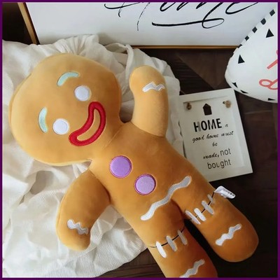 Gingerbread Man Plush Toy Biscuit Peluche Stuffed Cookie Soft Doll Room