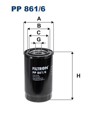 PP 861/6 FILTRON Fuel Filter for AVIA,BERKHOF,BMC,DAF,FODEN TRUCKS,GINAF