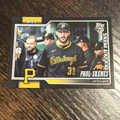 2026 Topps Celebration PAUL SKENES #100 DUGOUT PEEKS BLACK 08/10 PIRATES!! 🔥⚾️