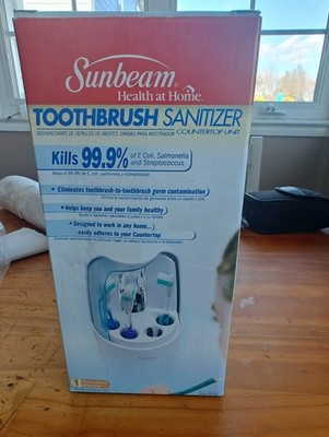 Sunbeam Toothbrush Sanitizer Countertop Model SBUV102 Health At Home New