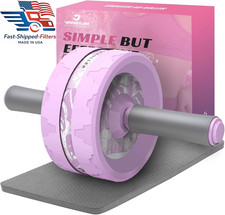 VINSGUIR Ab Roller Wheel, Abs  Core Workout Equipment for Home Gym with Knee Pa
