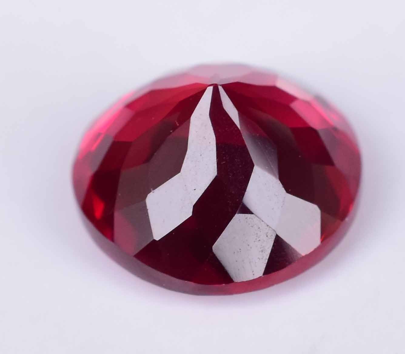 Natural Mozambique Blood Red Ruby 8.35Ct Round Certified Flawless Loose ...