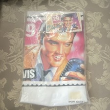 Elvis Presley White Short Sleeve Graphic T-Shirt Shirt