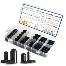Vacuum Caps Assortment Kit Rubber Hose End Plugs for Automotive 108 PCS