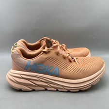 Hoka One One Rincon 3 Road Running Shoes Women Size 9 B Orange Comfort Sneakers