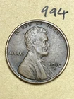 1910-S LINCOLN WHEAT CENT, low mintage date, "Fine" condition #994