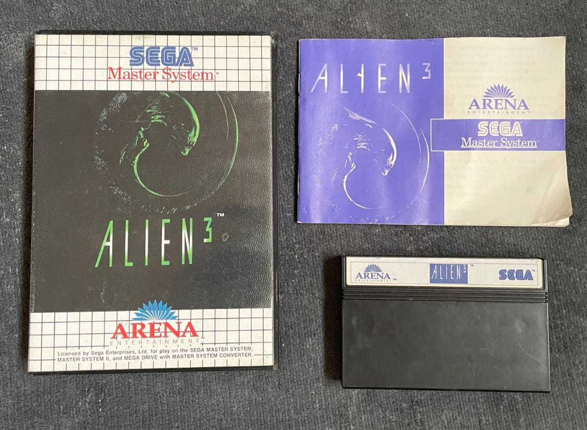 Alien 3 complet sur Sega Master System - PAL FR TBE