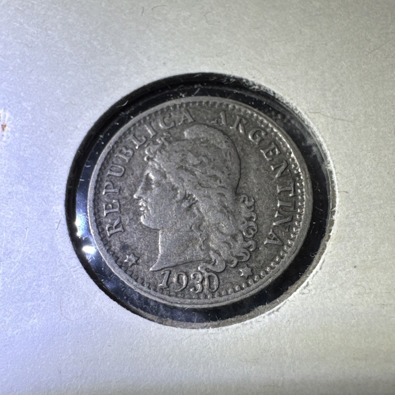 Old Argentina Coin - 1930 5 Centavos - Circulated