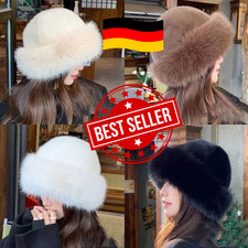 Damen Pelzmütze Kunstfell Russische Kosakenmütze Flauschig Warm Winter Skimütze