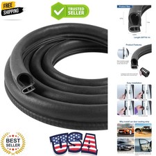 Automotive Door Weather Stripping 20Ft Car Door Rubber Edge Trim Seal Strip G...