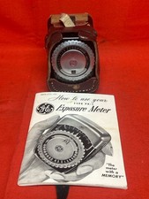 Vintage General Electric Light Exposure Meter Type PR-1 w/ Case Unte CP1124925 