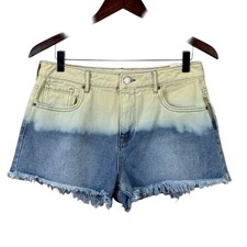 NWT PacSun Women's High Rise Festival Distressed Cutoff Denim Shorts Size 28