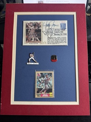 WALLY JOYNER AUTOGRAPHED FIRST DAY COVER WOTH PHOTO/Pin
