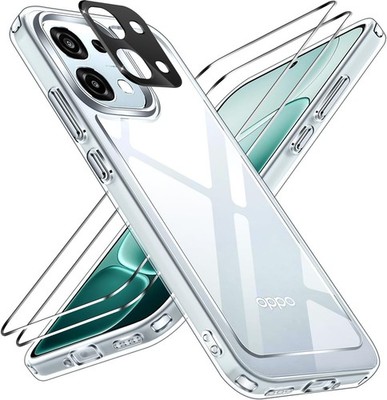 Klar Hülle + Displayglas für OPPO A6 Pro 4G/5G Kameraschutz 9H Panzerfolie Glas
