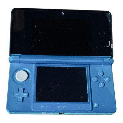 Nintendo 3DS Aqua Blue Console Complete Boxed Set CTR-001