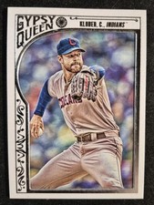 2015 Topps Gypsy Queen White Framed Corey Kluber #95 Cleveland Indians Baseball