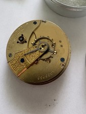 Waltham Broadway Pocket Watch Movement Parts Lot Running Hands AS IS