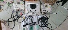 SEGA Sports Dreamcast White Console System W/ 2 Controllers Bundle Lot Read