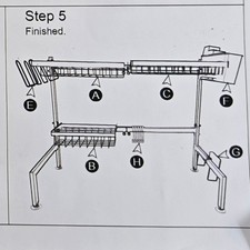 Large Over The Sink Dish Drying Rack For Kitchen, 2 Tier, Black, New-Open Box