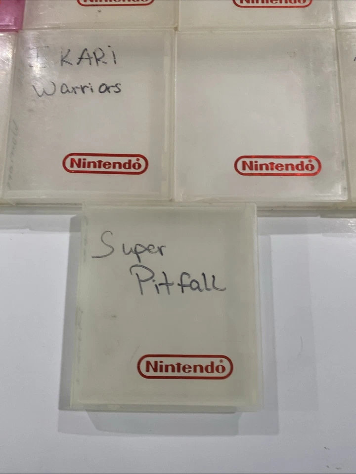 Lote de 9 fundas de plástico rígidas vintage OEM NES Nintendo Foto 4 de 4