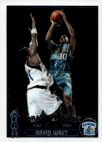 2003 Topps Chrome David West #128 card
