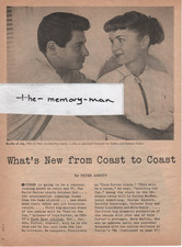 Eddie Fisher Debbie Reynolds 1956 Picture Clipping Page Helene Curtis Hair Spray Eddie Fisher Debbie Reynolds 1956 Picture Clipping Page Helene Curtis Hair Spray