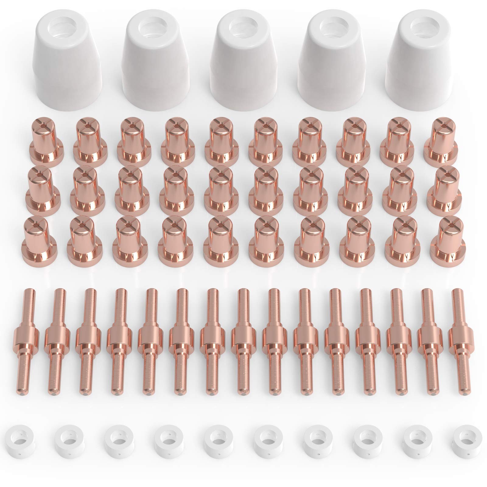 YESWELDER 60-Piece PT31 Plasma Consumables Kit for CUT-45/CUT-50 60PCS
