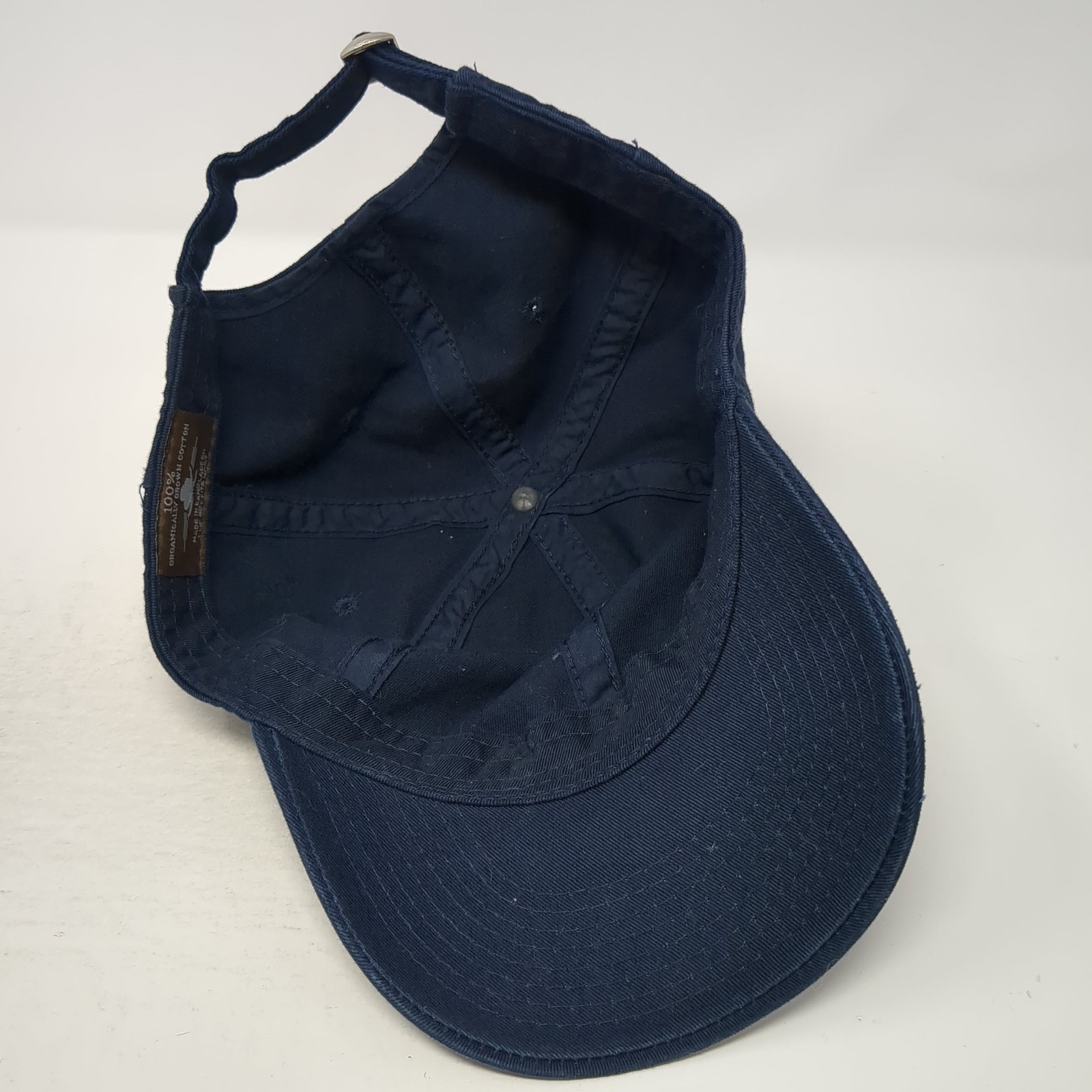 Unbranded Slideback Baseball Cap Solid Blue One S… - image 7