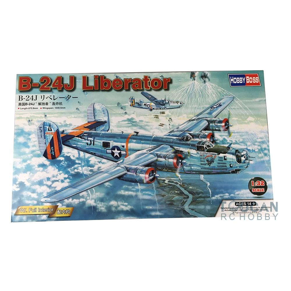 Us B-24j Liberator Bomber Airplane Model 83211 1/32 Scale
