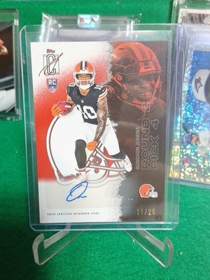 2025 Topps Signature Quinshon Judkins #11/25 Auto Red