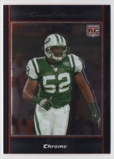 2007 BOWMAN CHROME ROOKIE David Harris Rookie New York Jets #BC31