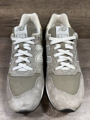 VTG New Balance 996 Made In USA Grey U996GR Gray White Suede Mens
