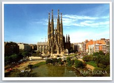 Postcard Barcelona Temple Sagrada Familia Spain Unposted
