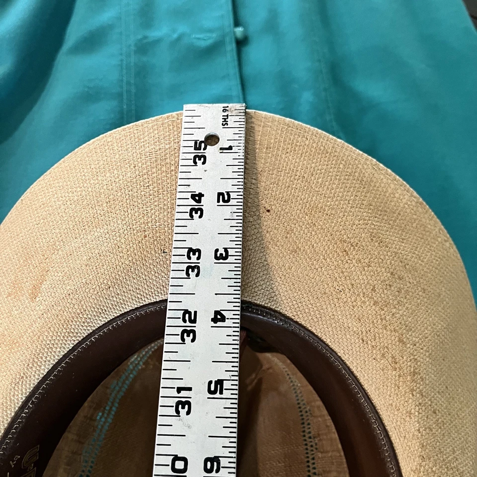 SOMBRERO VAQUERO/WESTERN STRAW U-ROLLIT BAILEY VINTAGE Talla 7 1/8 POR TOM FERGERSON Foto 2 de 4
