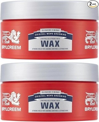 Brylcreem Strong Hold, langanhaltende Kontrolle für Männer Haarwachs, 75 ml - 2 Packungen