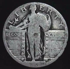 No Date 25C Standing Liberty Quarter 90% Silver 26oct0112-9