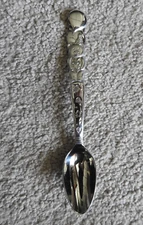 RARE Korea Stainless Steel Quality Teddy Bear Hearts Stars Infant Baby Spoon