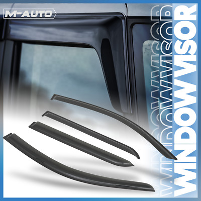 Tape-On Window Visor Shade Smoke Vent Sun Wind Rain Deflector for 08-14 Scion XD