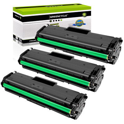 3 Pack MLT-D111L Toner fit for Samsung Xpress 111L SL-M202 M2070W M2070F Printer