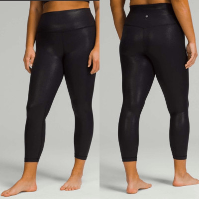 Lululemon Align High-Rise Pant 25'' *Shine black womens size 16