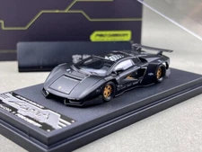 PSC 1:64 HEC Black LP800-4 Racing Sports Model Diecast Collect Car