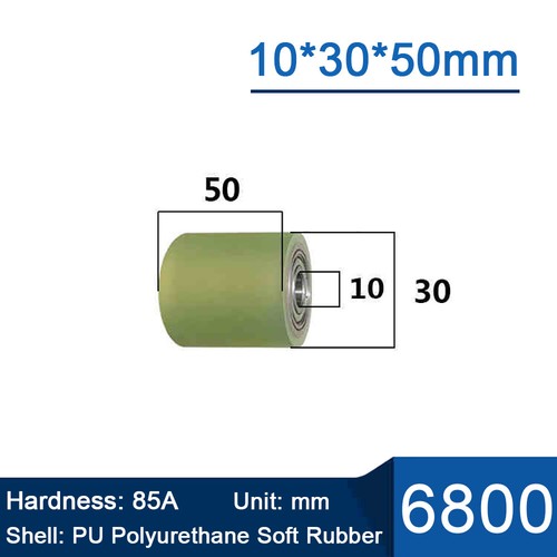PU Polyurethane Iron Core Roller With Two Bearing Guiding Wheel Flat Belt Idler - Picture 61 of 158