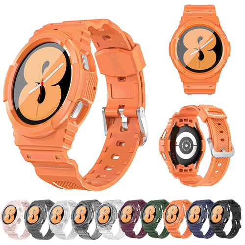 Case + Strap 2in1 Smartwatch Silicone Band For Samsung Galaxy Watch 4