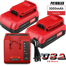 3AHLithium PC18BLX Battery or PCXMVC Charger for Porter Cable 18V Battery PC18B
