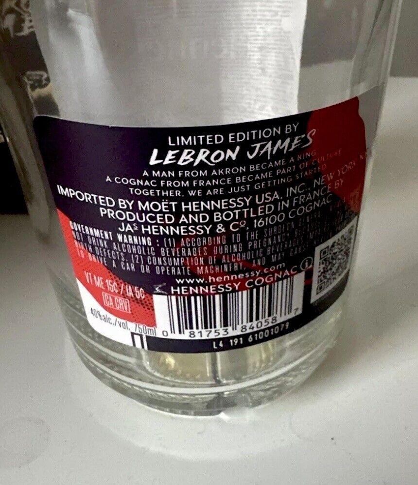 Hennessy Very Special x Lebron James Limited Edition Bottle Hennessy Very Special x Lebron James Limited Edition Bottle