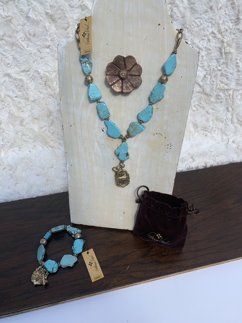 Patricia Nash Womens Turquoise Necklace 