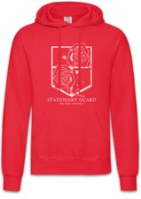 Stationary Guard Hoodie Pullover  Attack On Logo Titan Sign Soldier Soldiers