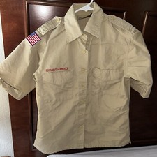 Boy Scout UNIFORM SHIRT New Style Ladies Extra Small XS Short Sleeve Shirt M84