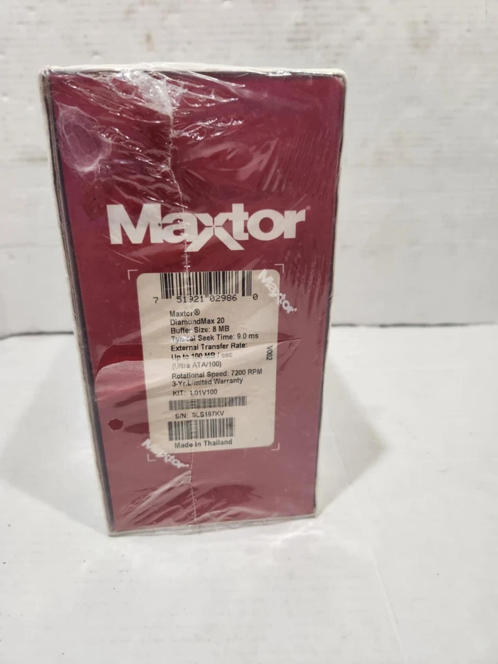 Maxtor DiamondMax Plus Hard Drive Kit 100GB w/Bonus 20GB Factory Sealed NIP - Image 2 of 4