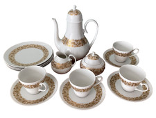 Bjorn Wiinblad Rosenthal 17 Piece Dessert Tea Coffee Set Romanze gold porcelain